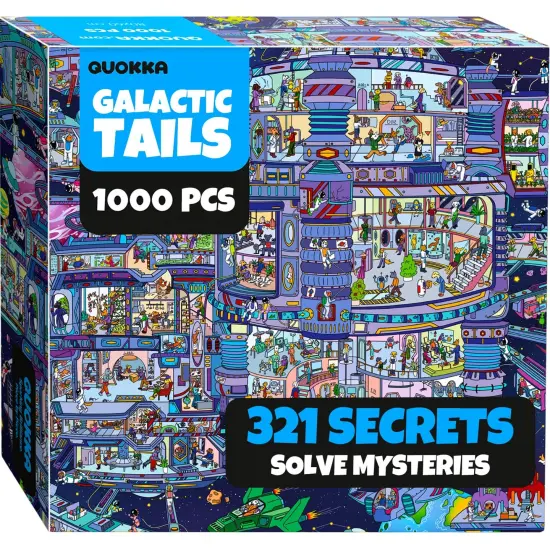1000 Pcs Jigsaw Puzzle for Adults | Galactic Tails {1}