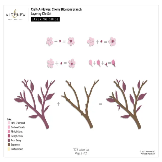 Craft-A-Flower: Cherry Blossom Branch Layering Die Set {4}