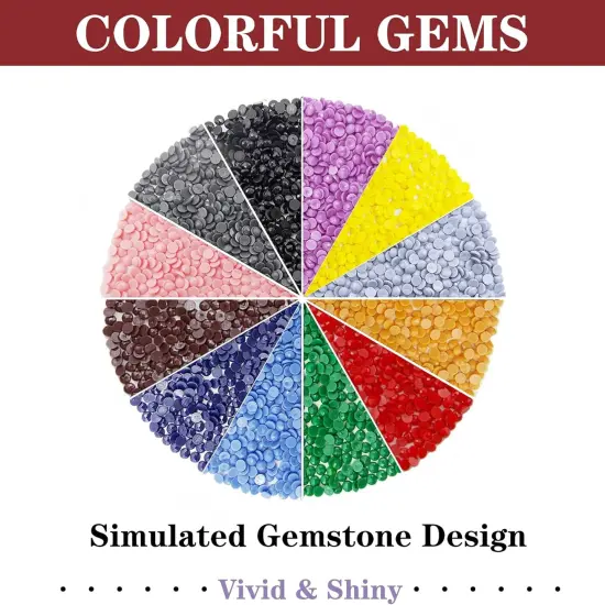 DIY Chicken Diamond Art Kits for Adults, 5D Diamonds Painting Kits Rooster with Glasses Full Round Drill {5}