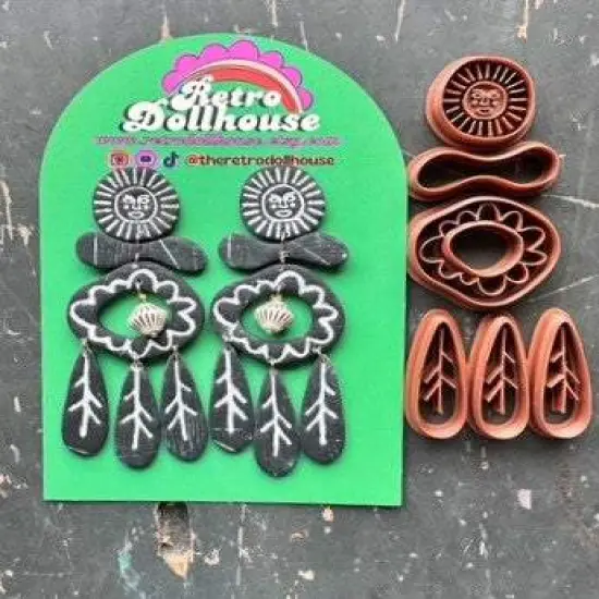 UNDER ONE BIG SUN | THERETRODOLLHOUSE COLLAB | POLYMER CLAY CUTTER {1}
