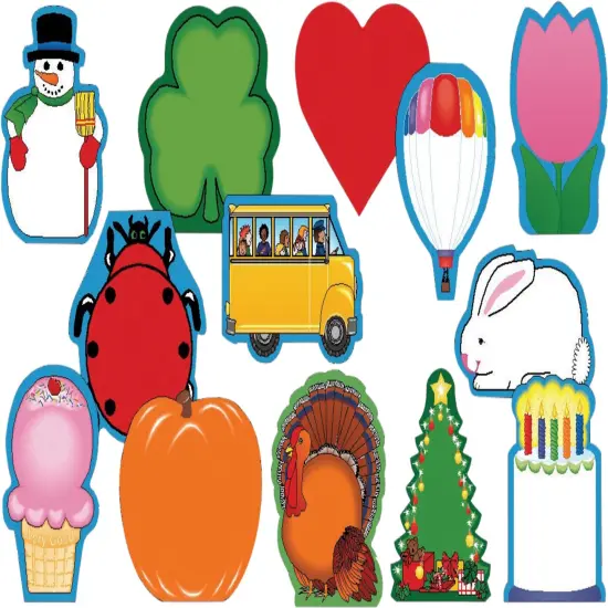 Creative Shapes Etc Mini Seasonal Notepads, 3-1/2 x 3 Inches, Set of 13, Styles Will Vary {1}