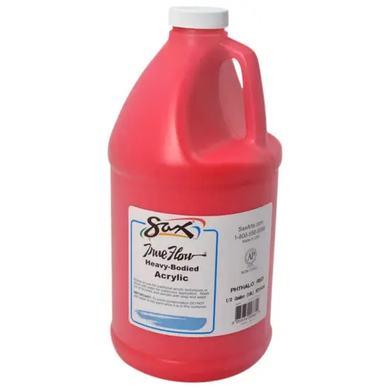 Sax Heavy Body Acrylic Paint, 1/2 Gallon, Phthalo Red {1}