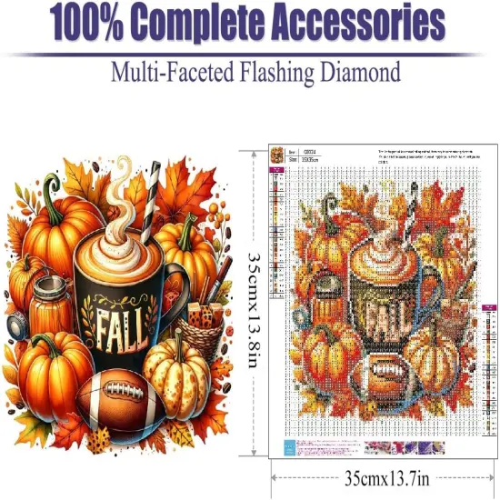 Fall Diamond Painting Kits for Adults - 14X14 Inch {2}