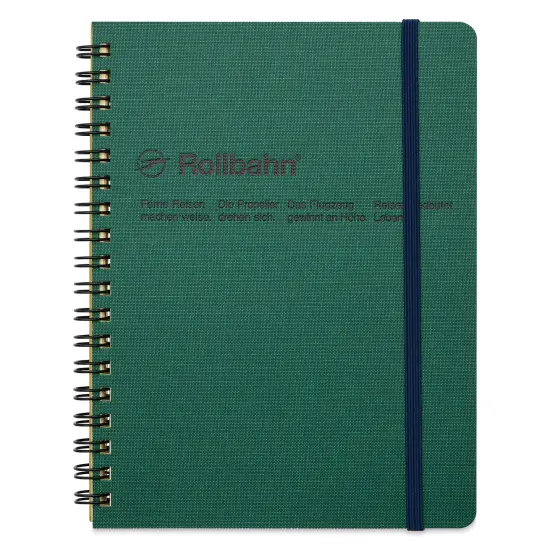 Delfonics Rollbahn Cap-Martin Notebook - 5-1/2" x 7", Green {1}