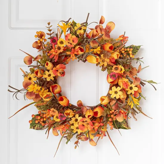 18 Inches Fall Wreaths for Front Door {5}