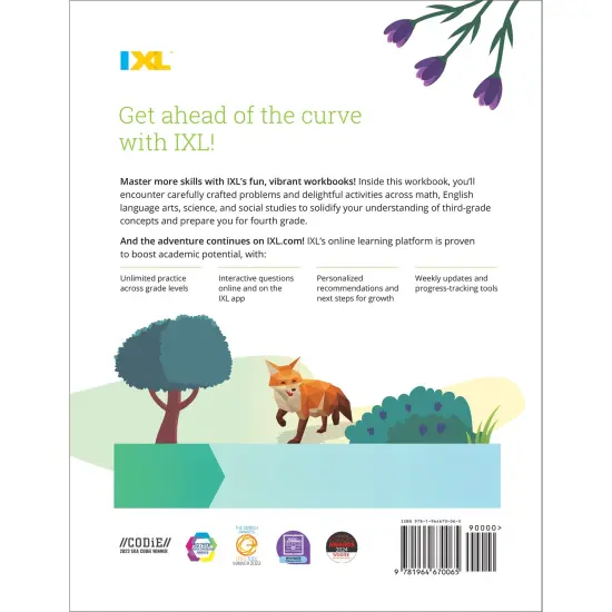 IXL Ultimate Summer 3rd to 4th Grade Workbook, Math, Reading Comprehension, Language Arts, Geography, Science, Social Studies, and Writing Practice for Kids {2}