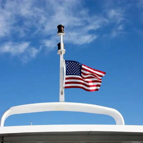 Small American Flag Boat Flag USA 12x18 US Flags for Outside Heavy Duty Outdoor Embroidered Stars 2 Brass Grommets for Marine UTV {3}