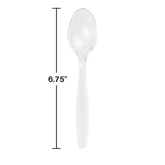 600 pc Bulk Clear Plastic Spoons {2}