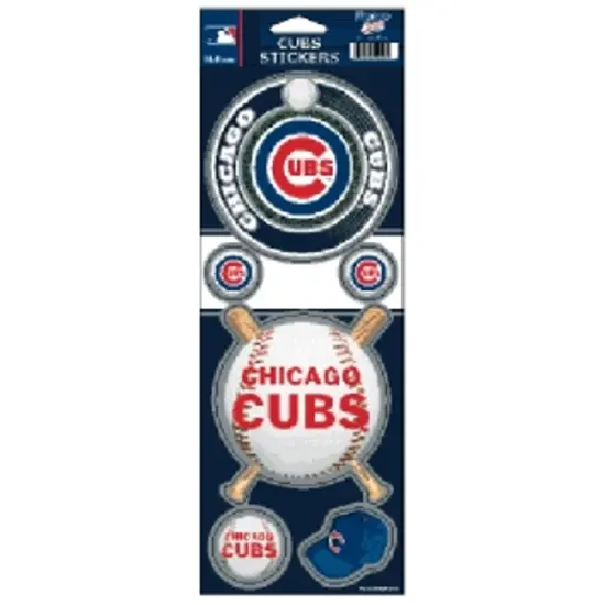 WinCraft MLB Chicago Cubs Prismatic Stickers, Team Color, One Size {1}
