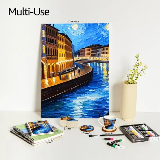 Professional Oil Paint Set, 24 Oil Paint Tubes 0.4oz, Artist Paint Set for Adults, Oil Based Paint for Canvas, Mini Oil Painting Set, Professional Paint Set Non Toxic, Oil Base Paint, Mini Paints {3}