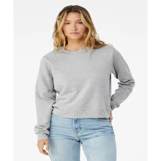 Bella + Canvas&reg; Ladies Classic Pullover Crewneck WHITE {4}