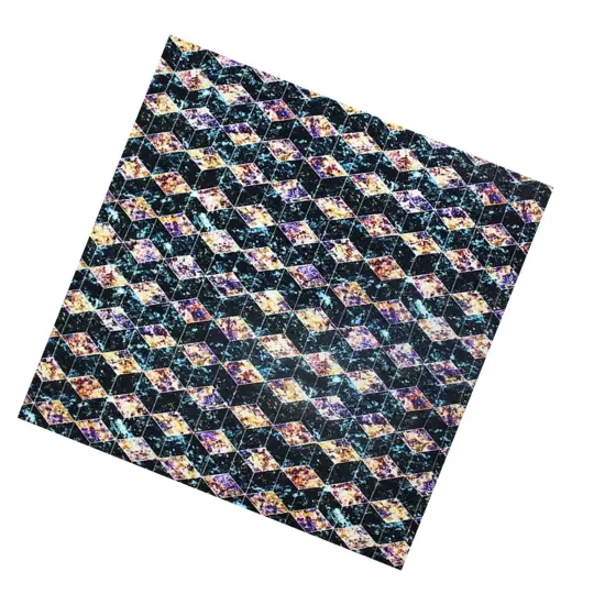 Geometric Diamond Printed Spandex Fabric {5}
