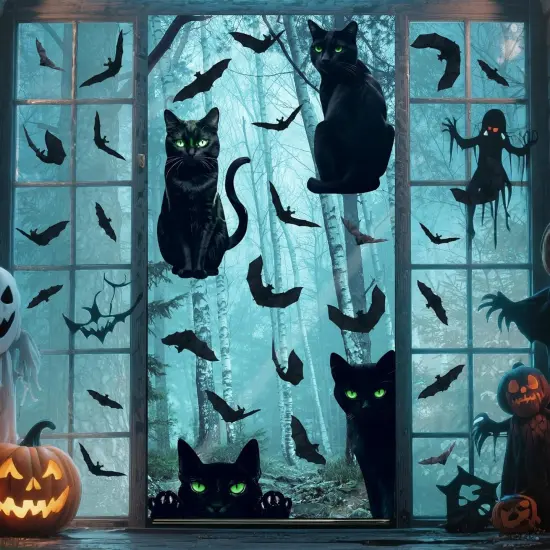 4 Sheet Halloween Window Clings {5}