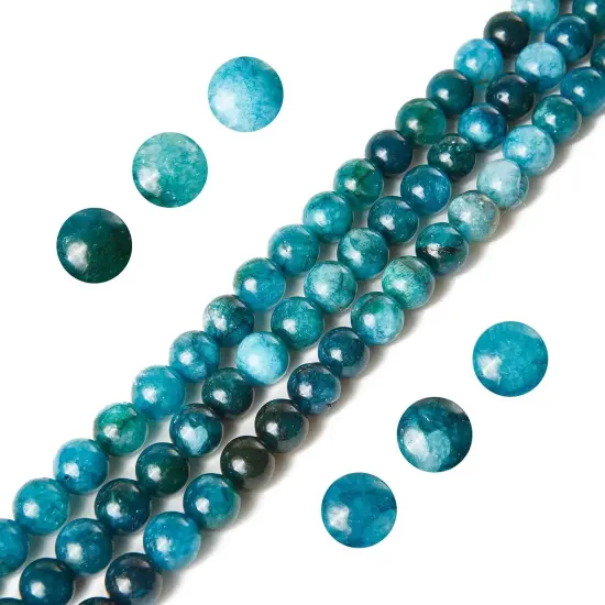 100pcs 6mm Apatite Beads Natural Gemstone Beads Round Loose Beads for Jewelry Making {1}
