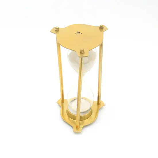 Decorative Aluminium Frame Sand Timer - Hourglass (4.5"X4.5"X9") {3}