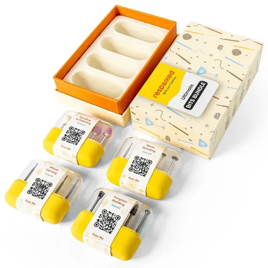 Ultimate 20-Piece Engraving Bit Set for Wood, Metal, Stone, Glass & More &ndash; Precision Tools with Tungsten Steel, Sanding & Polishing Bits {3}