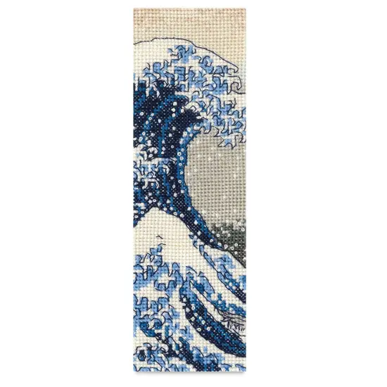 DMC The Museum Collection Cross Stitch Kit - &ldquo;The Great Wave&rdquo; by Katsushika Hokusai, The British Museum {1}
