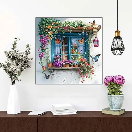 Window Landscape Diamond Paintings Kits {3}