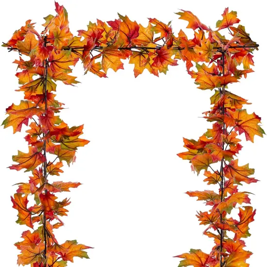 Fall Garland 6.5ft/Piece Fall Maple Leaf Garlands {1}