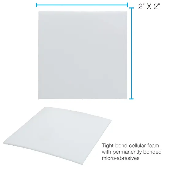 The Beadsmith Shine Rite Polishing Pads &ndash; 2-Inch Pre-Treated Foam Squares with Micro Abrasives &ndash; Use to Brighten, Polish and Remove Tarnish Jewelry Components &ndash; Pack of 50 {3}