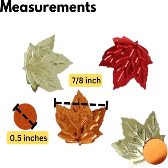 Autumn Leaves Confetti, Bulk Party Foil, 3,000-Count {3}