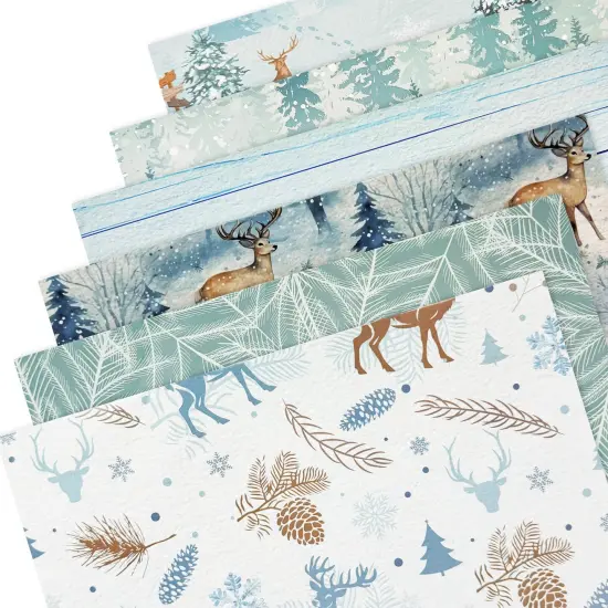 Wrapables Christmas Holiday Gift Wrap Paper Sheets Folded Flat 20L x 27W inches (12 Sheets), Slate Gray {1}