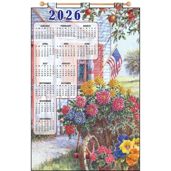 Design WorksBack Porch Calendar Felt & Sequin Kit Multi {1}