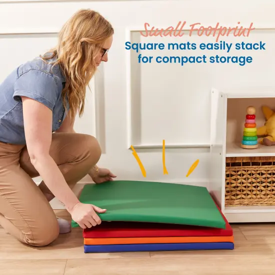 Play Patch Activity Mat Squares, Modular Playmat, 4-Pack Assorted {4}