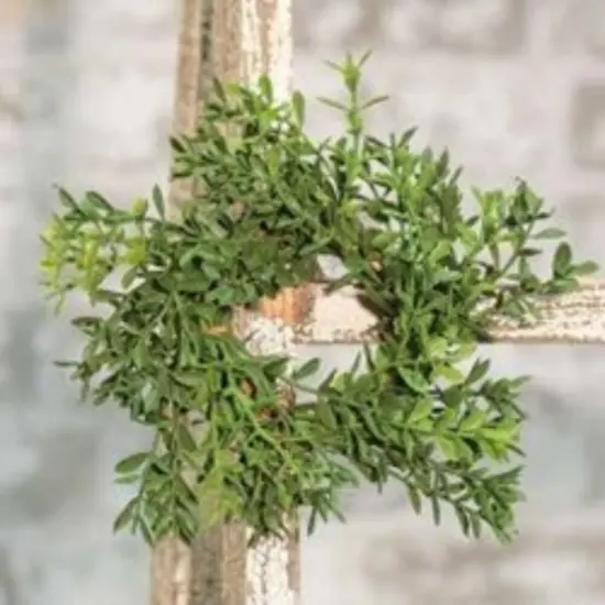 New England Boxwood Candle Ring, 6" {2}