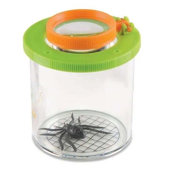 HABA Terra Kids Beaker Magnifier with Two Magnifying Lenses for STEM and Outdoor Learning Multicolor {3}