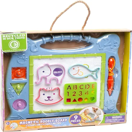 Roo Crew: Magic Doodle Board - 9 Pieces - Travel Friendly, Sketch & Erase, Animal Shapes, ABC, Magnetic Writing Toy, Preschool, Toddler & Kids Ages 3+ {3}