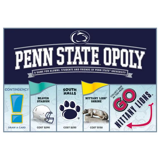Late For The Sky: Penn State-Opoly - Universtiy Themed Family Board Game, Opoly-Style Game Night, Traditional Play Or 1Hr Version, Age 8+, 2-6 Players {1}