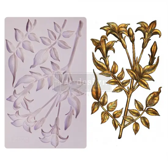 Redesign Decor Moulds&reg; - Lily Flowers - 8"x5", 8mm thickness Copyright #VA0002314255 {1}