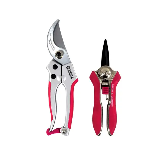 Spear & Jackson Bypass Pruner and Mini Snips Gift Set, Premium Gardening Tools with Carbon Steel Blades for Precision Cutting and Trimming {3}
