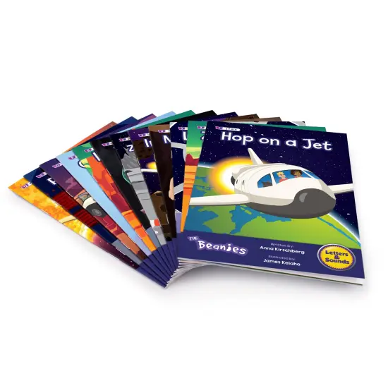 Junior Learning: The Beanies Diversity - Phase 3 - Hi-Lo Decodables, 12 Book Set, Letter Sounds, Week-By-Week Progression, Kids Reading Development {4}
