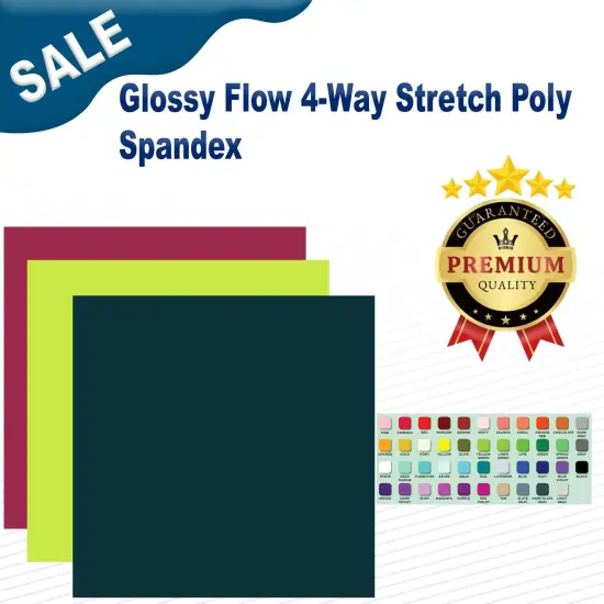 Glossy Flow 4-Way Stretch Poly Spandex Champagne {2}