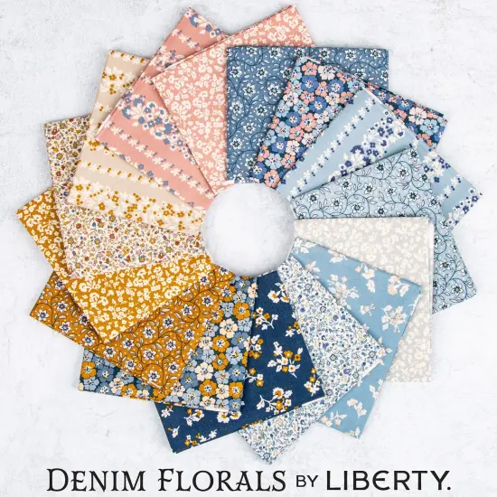 Tumbling Blooms in A (01667403a) | Denim Florals | Liberty Fabrics | Riley Blake {2}