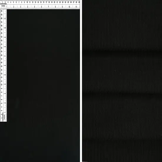 1 Yard Yummy Rib 4x2 Solid Stretch Knit Fabric 58/60 Inch Wide Black {1}