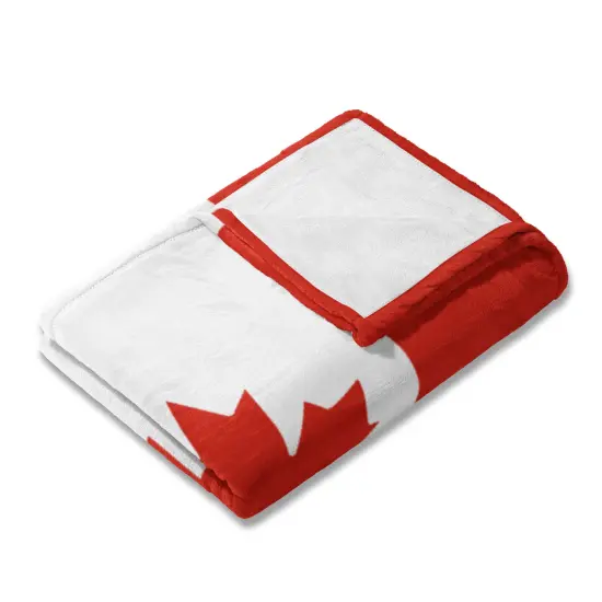 Country Flag Silk Touch Throw Blanket Canada {4}