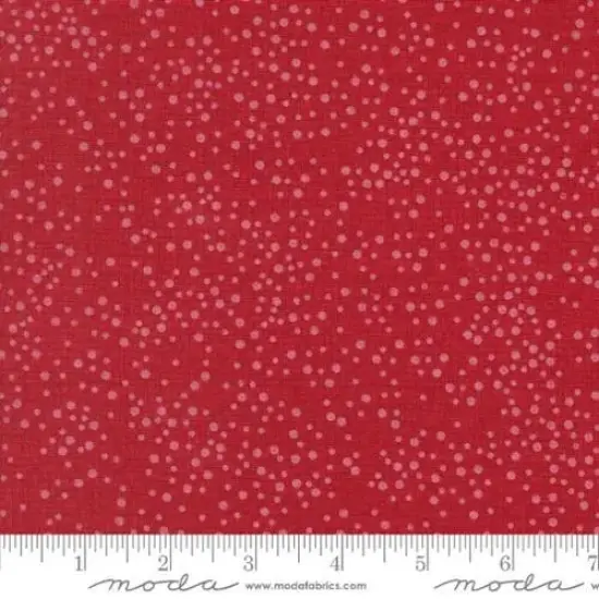 Dotty Thatched Scarlet 44"/45" Fabric Per Yard {1}
