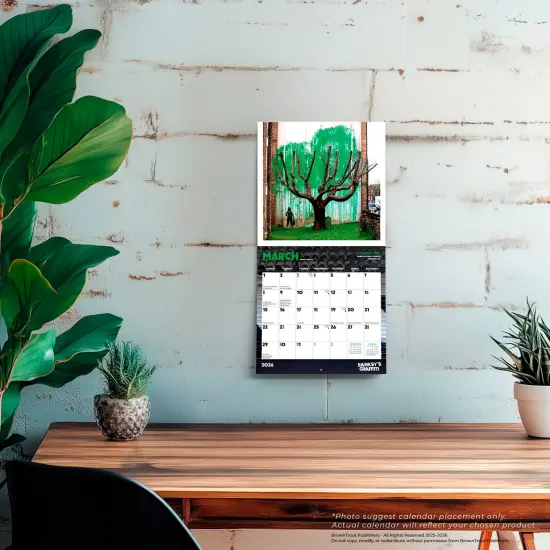 Banksy's Graffiti OFFICIAL | 2026 7 x 14 Inch (Hanging) Monthly Mini Wall Calendar {5}