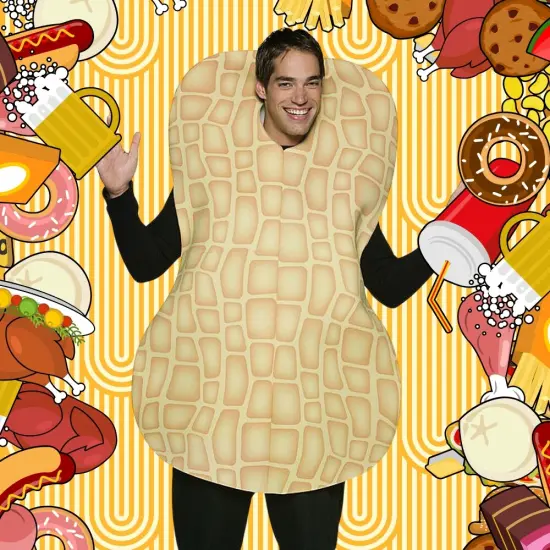 Peanut Costume Funny Over the Head Poly-Foam Tunic Halloween Party Outfit {6}