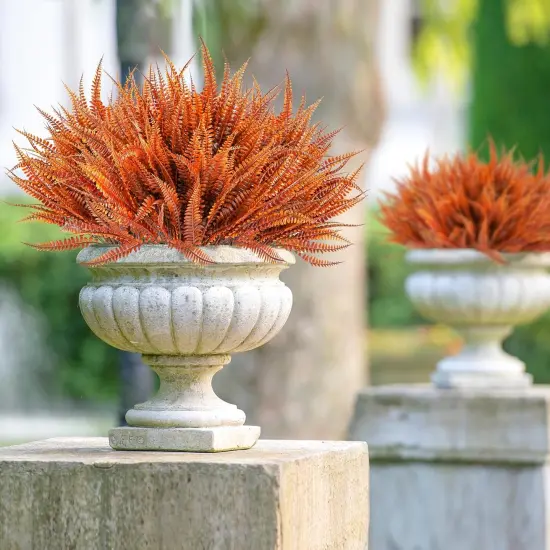 12 Bundles Artificial Boston Fern Fall Plant {4}