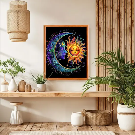 Moon Paint by Numbers Kit - 16x20 Inch (No Frame) {4}