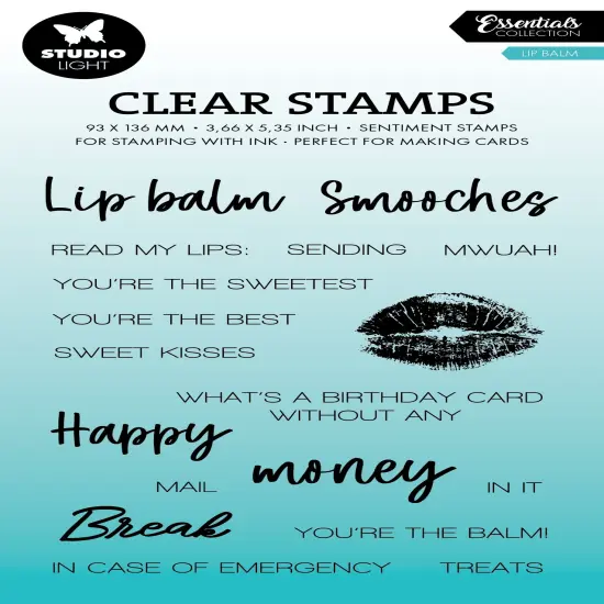 Studio Light Essentials Clear Stamps-Lip Balm {1}
