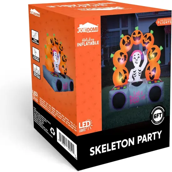 Skeleton with Colorful LEDs and Music {5}