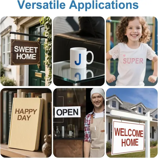 36PCS Alphabet & Number Stencils for Crafts Reusable, (4 Inch) {2}