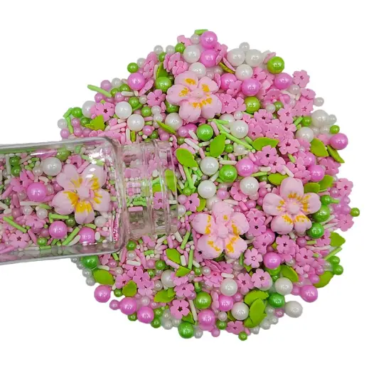 Sprinkles Edible Flowers for Cake Decorating - Pink Flowers {4}