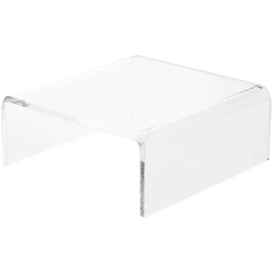 Plymor Clear Acrylic Short Square Display Riser, 2" H x 5" W x 5" D (1/8" thick) {1}