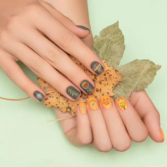 6Pcs Fall Thanksgiving Theme Nail Art Stamping Plate {5}